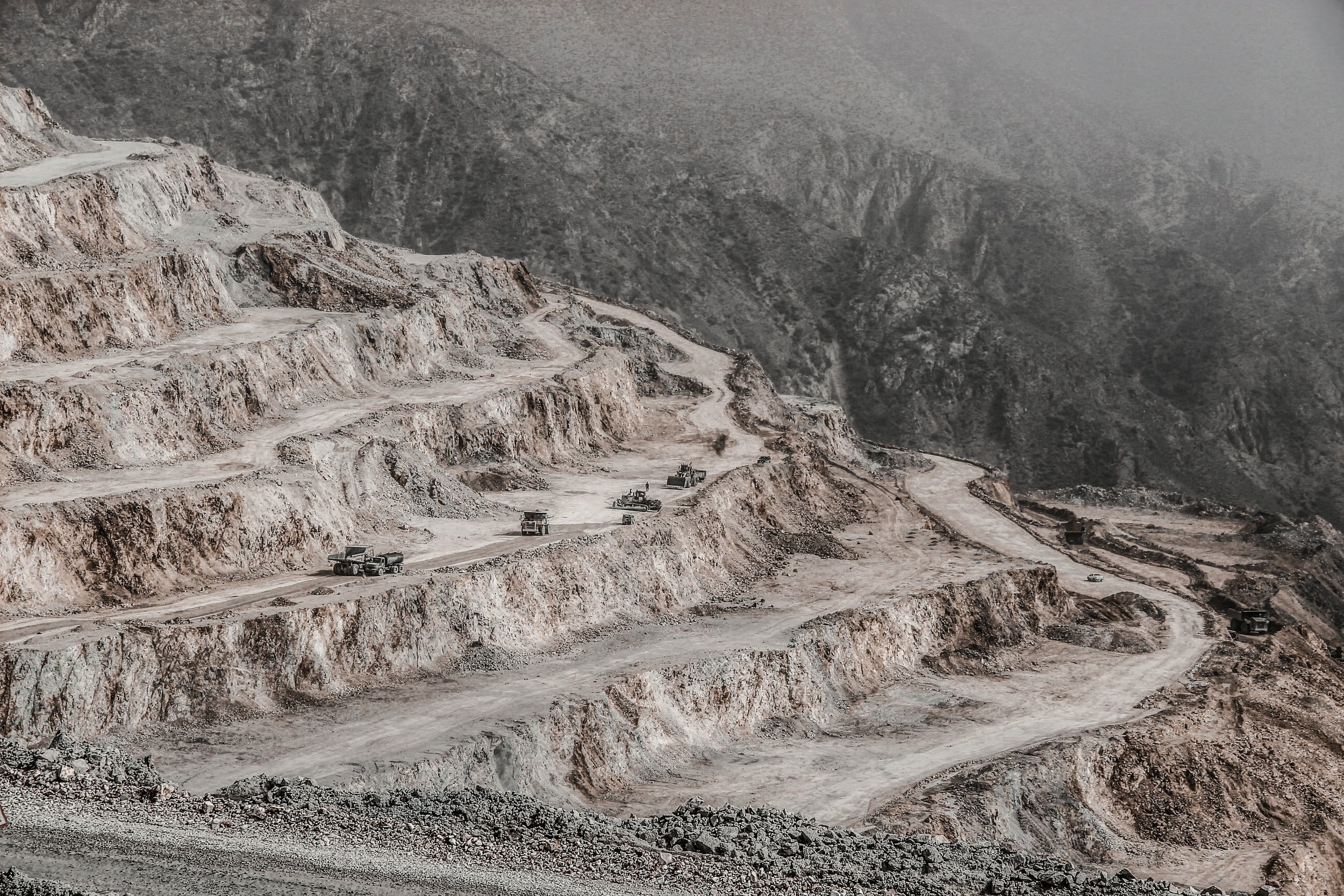 Image of dirt road on mountain